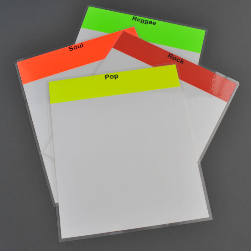 LP Divider Green - Laminated PREPRINTED - Pack of 5