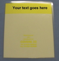 Cd Divider yellow Laminated(face out)sold individually preprinted