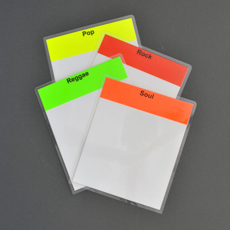 7" Single Divider Yellow - Laminated PREPRINTED - Pack of 5